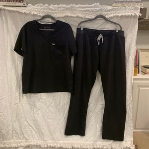 Figs black scrub set